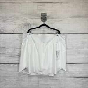Athleta Plus Size White Run With It Active 16 Inch Skort Size 3X